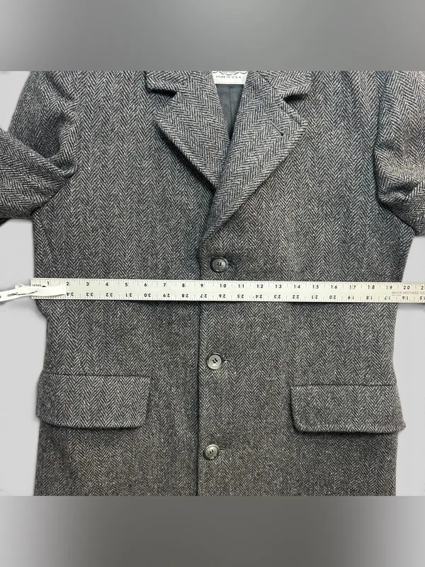 London Fog Women's Charcoal Herringbone Single-Breasted Trench Coat - Image 5