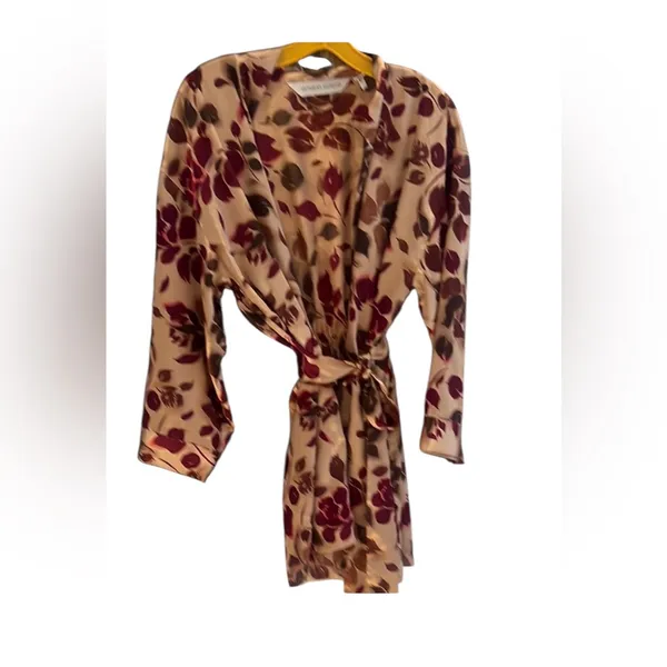Victoria’s Secret Floral Satin Robe vintage - Image 2