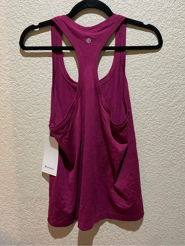 lululemon athletica NWT Swiftly Tech Racerback Tank Top 2.0 Magenta Purple 10 - Image 5