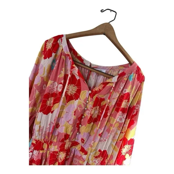 Emily Wonder Floral Long‎ Sleeve Romper, Large Cruise Wear - Image 5