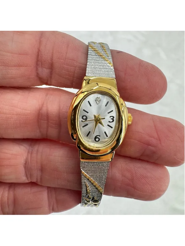 Avon Two-Tone Sleek Watch F26936-7 New In Box Mint Condition Collectible - Image 2