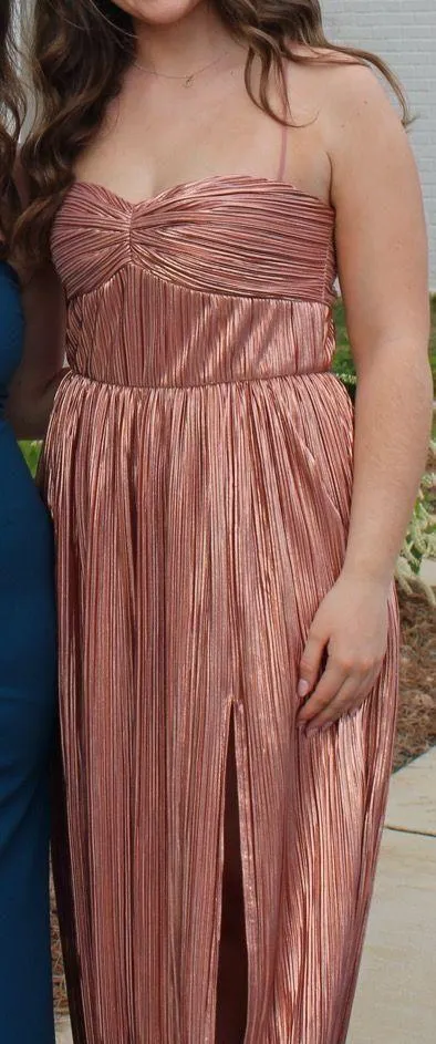 Revolve Rose Gold Gown - Image 4