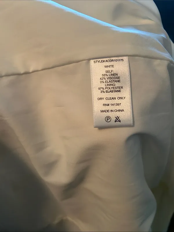 NWT ASTR The Label Brayden White Linen Blend Midi Dress Bridal Shower, Medium - Image 8