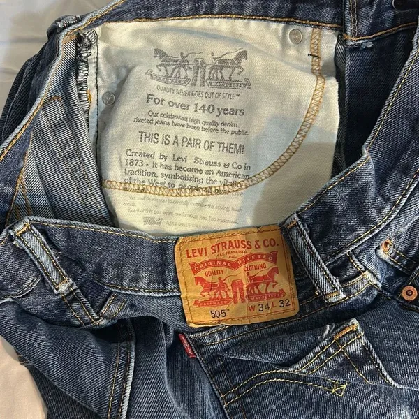 Levi’s 505 Denim Waist: 34, Inseam: 30 inches - Image 10