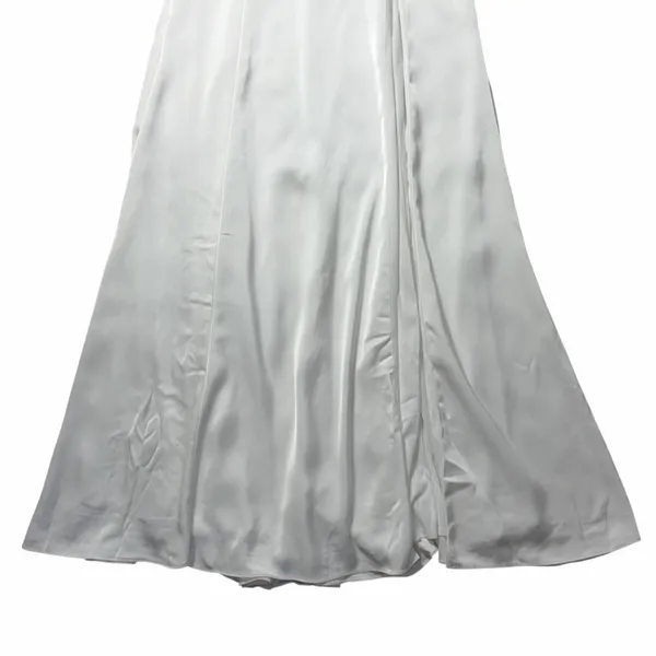 Katie May Ivory White Satin Blossom Maxi Gown Womans S - Image 4