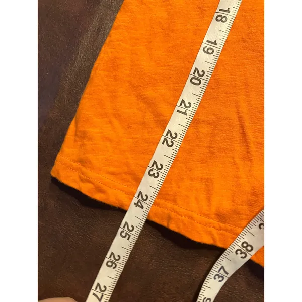 Denver Broncos‎ NFL Womens T Shirt Large Orange Football V Neck Tee - Image 11
