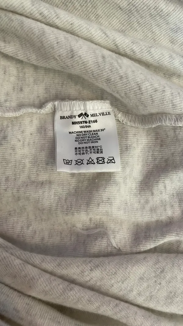 Brandy Melville Grey Top - Image 4