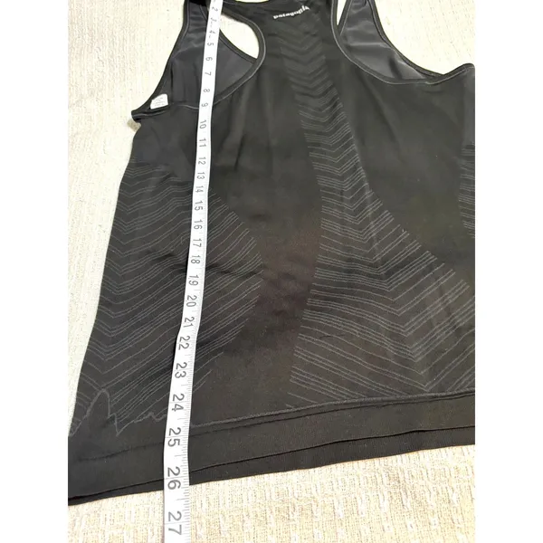 Patagonia Black Racerback Performance Tank Top Women's Large Athletic - Image 8