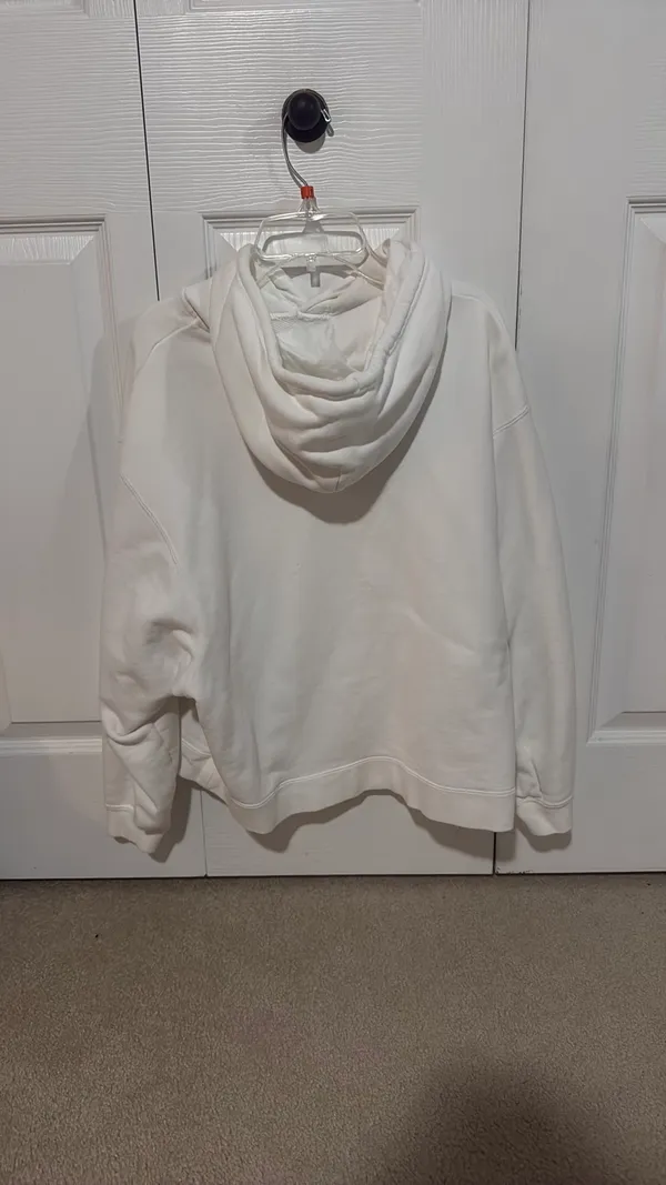 White Nike Hoodie Women’s M - Image 3