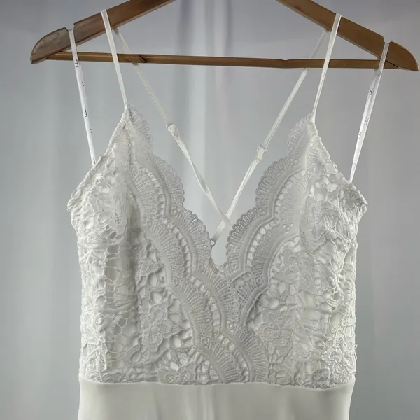 Lulus Madalyn‎ Lace Maxi Dress in White Size Small - Image 6