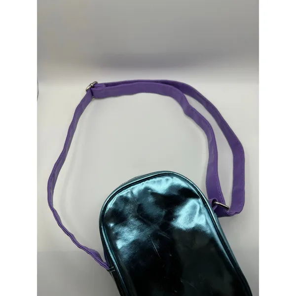 Disney Lilo & Stitch Mini Crossbody Bag Blue Iridescent Adjustable Small Purse - Image 7