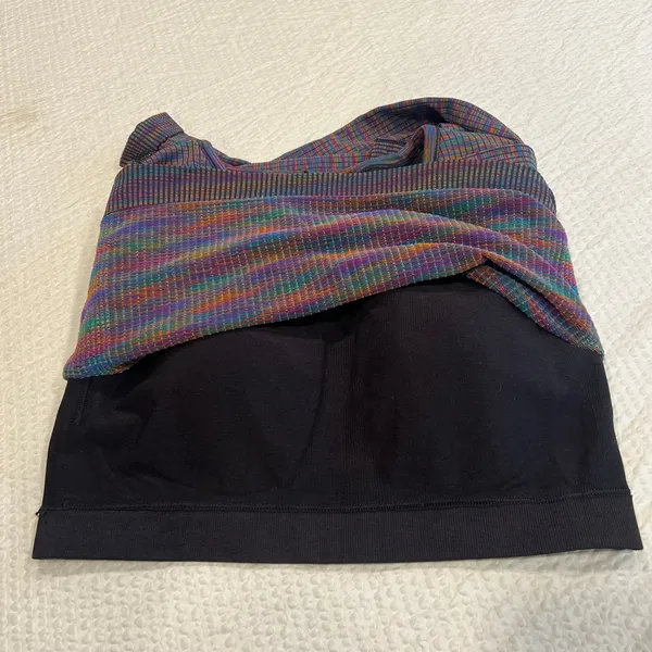 Lululemon Ebb to Street Long Sleeve Shirt Rainbow Multi / Black 8 women - Image 6