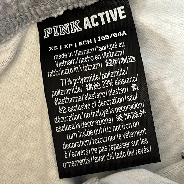 VS PINK Active Stretch Joggers Grey NWOT Size XS - Image 7