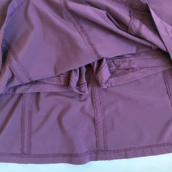 LL Bean Vista Skort Womens 4 Regular Deep Purple Plum Hiking Golf Active‎ Skirt - Image 5