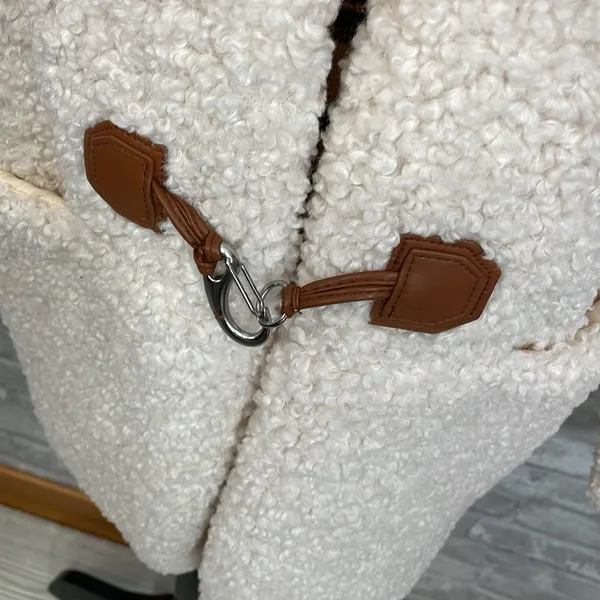 7 For All Mankind Ivory Sherpa
Boucle Jacket - Image 3