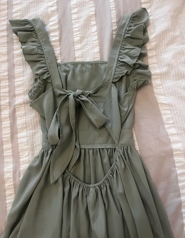 Green Tie Dress - Image 2