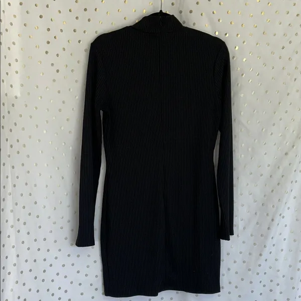 Princess Polly Black Long Sleeve Dress - Image 4