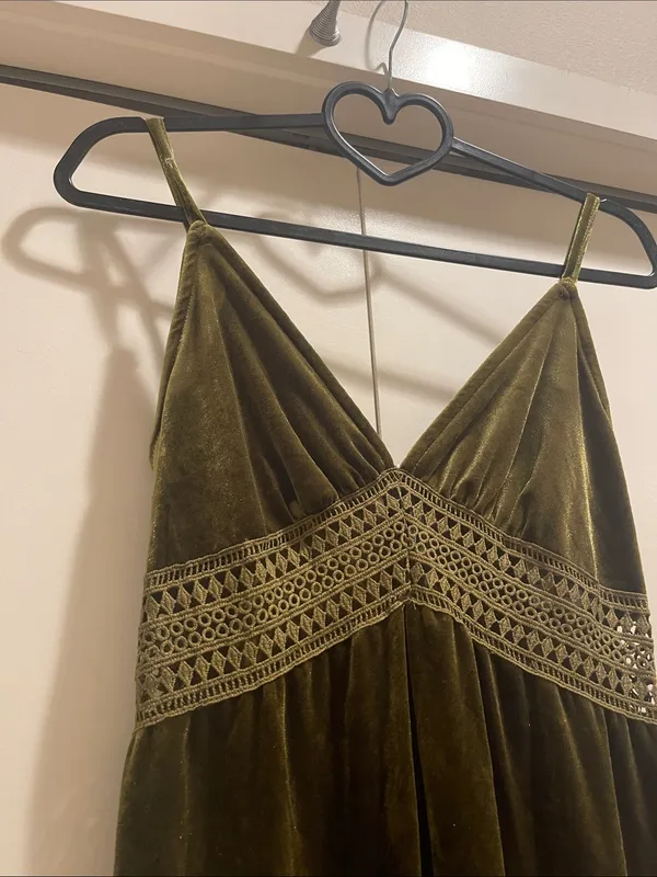 Cider velvet green jumpsuit size small NWT #28 - Image 3