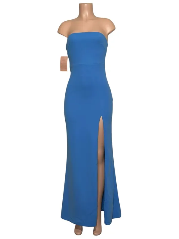 BHLDN Adalynn Strapless Gown, Cerulean Blue, XS - Image 4