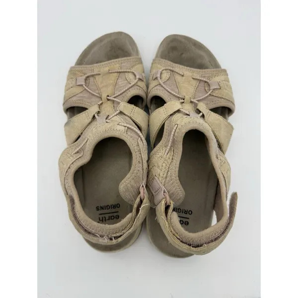 Earth Origins Sandals Womens 8.5 Savoy Siena Leather Hook & Loop Hiking Travel - Image 2