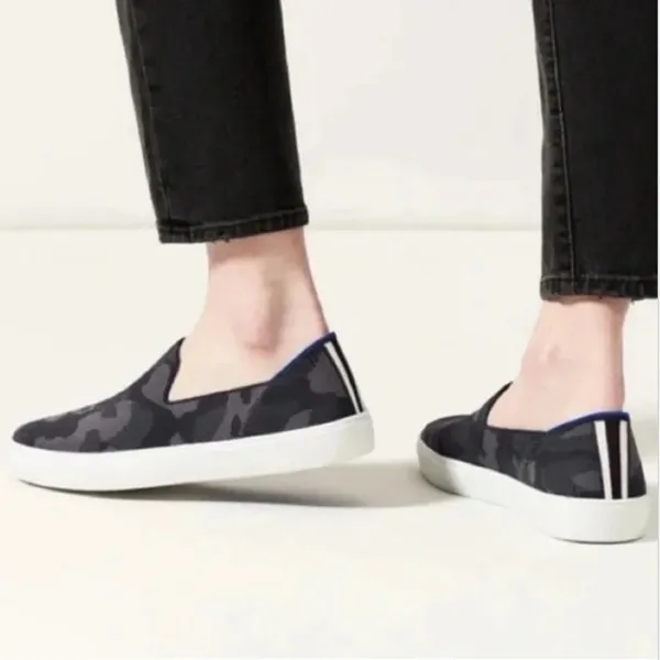 Rothy’s The Original Slip on Sneaker in Camo Grey Black Size 10 - Image 2