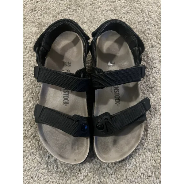 Birkenstock Women Kalahari Birko-Flor Futura Black Sandals US8 EU38 - Image 3