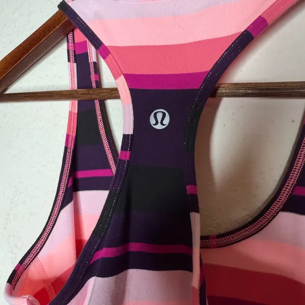 Lululemon cool‎ racerback Pink, purple Sz 4 - Image 5