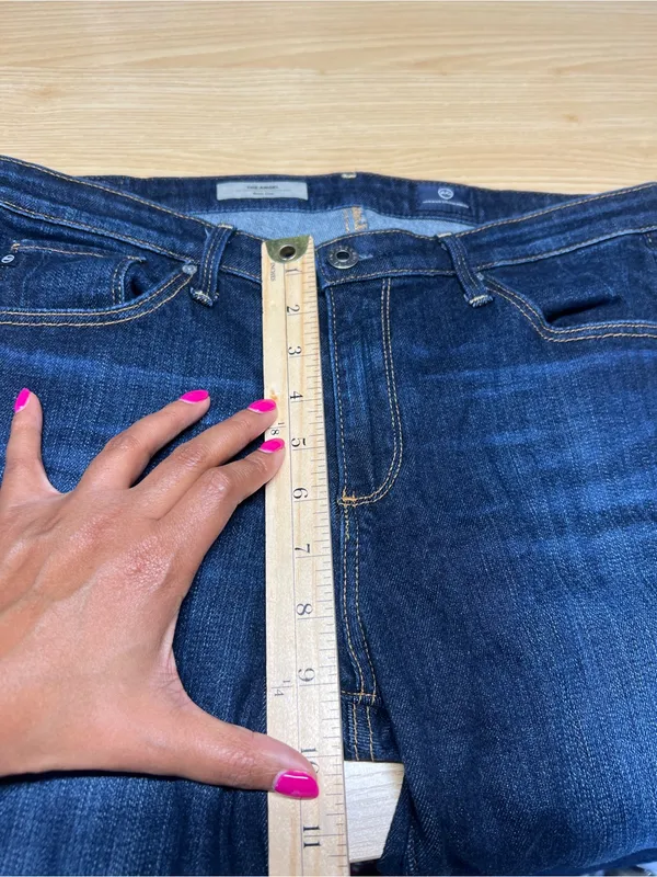 AG Adriano Goldschmied The Angel Boot Cut Jeans Dark Wash Size 30R - Image 13