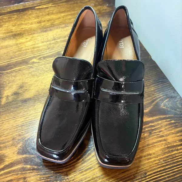 NYDJ Black Heeled‎ Loafers Size 10 - Image 3