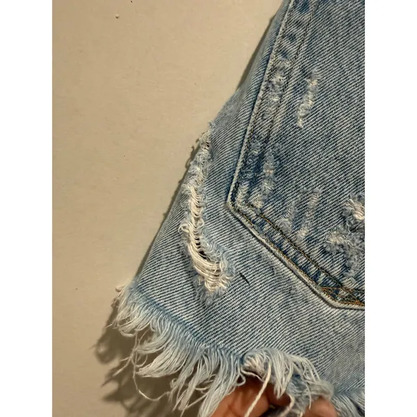 Agolde Vtg Cut Off Denim Shorts Women Size 26 Distressed Boho Festival - Image 4