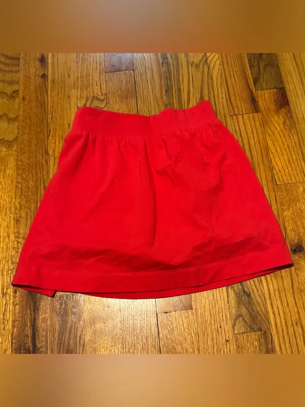 Adidas Essential red color pop side slit athletic skirt skort size XXS NWT - Image 5