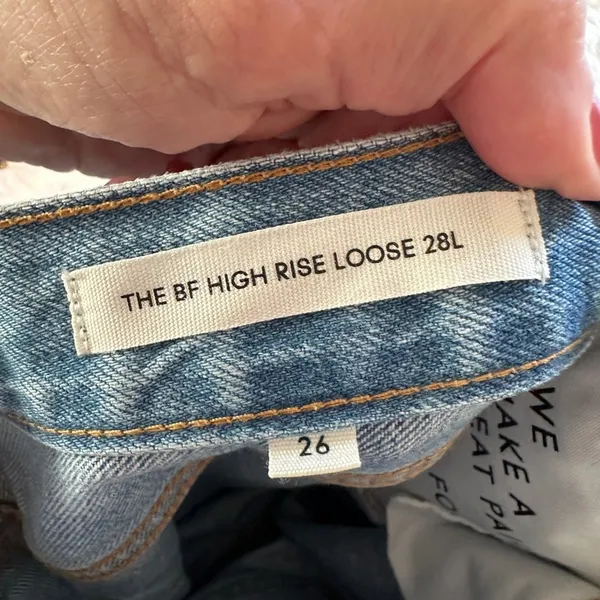 Denim Forum The Boyfriend High Rise Loose Jeans 26 - Image 11
