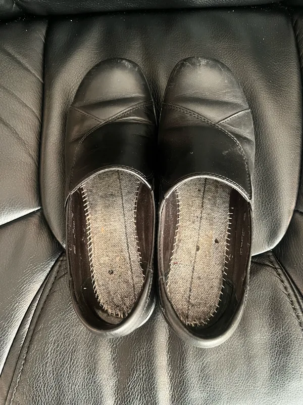 Clark’s black leather shoes - Image 2
