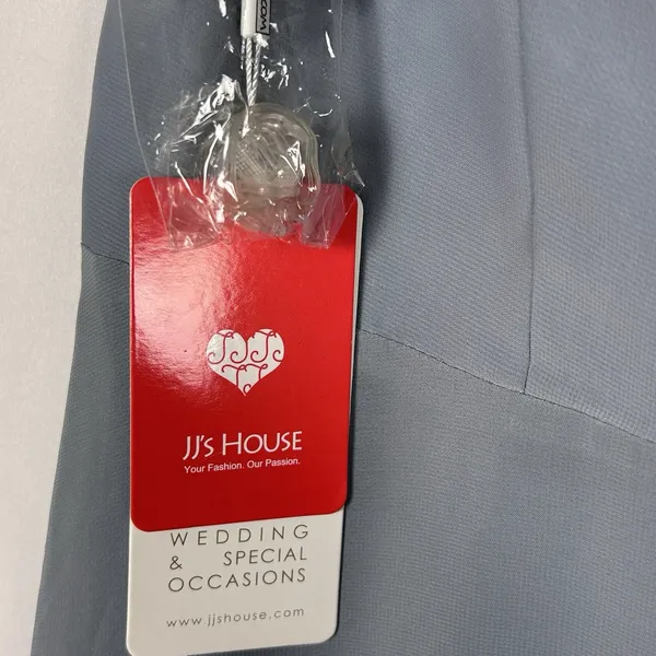 JJs House Homecoming Dress Womens 12 Dusty Blue‎ Formal Off Shoulder Gown NEW - Image 11