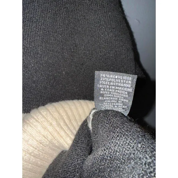 Sanctuary Black and Cream Cowl Neck Sweater with Half-Zip - Image 7