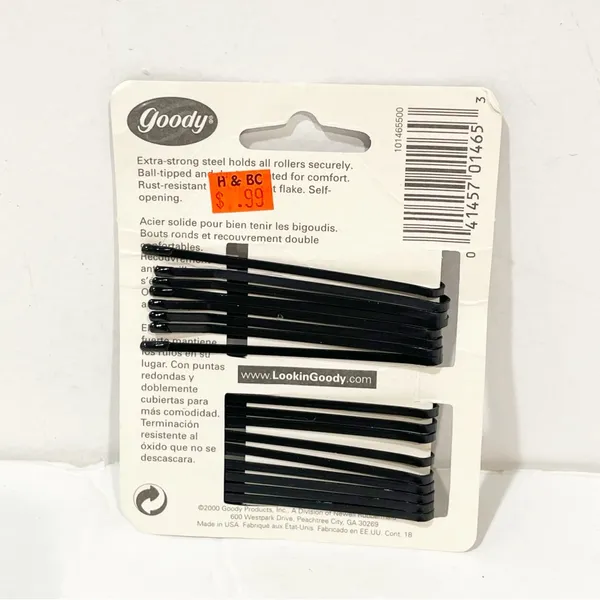 Goody Vintage 2000 Black‎ Hair Bobby Pins 17 NEW - Image 2