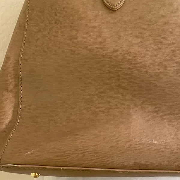 Lauren Ralph Lauren Leather Newbury Tan Tote Bag. - Image 15