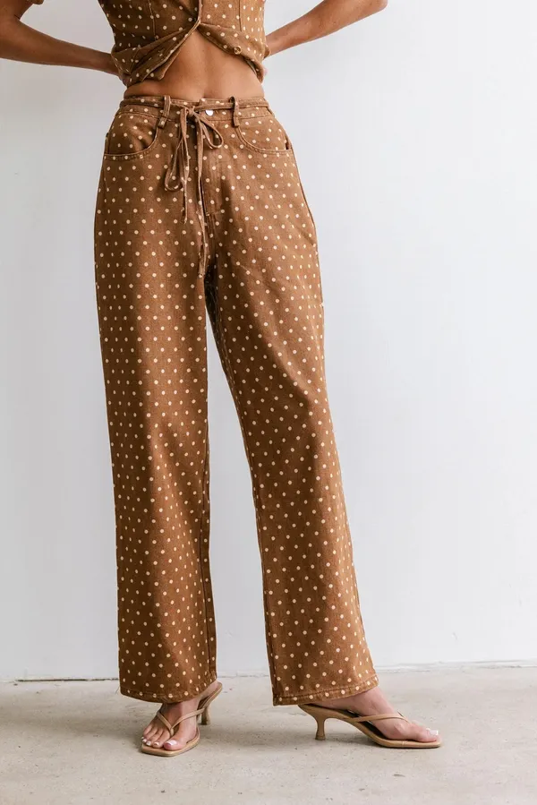 Bohme Tony Polka Dot Baggy Jeans - Image 4
