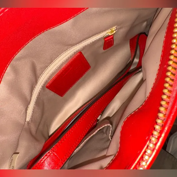 Pristine COACH Ashley Red Leather Hobo Bag F20114 | Y2K Convertible Crossbody - Image 11