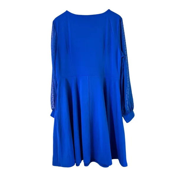 Seta T Fit & Flare Dress Square‎ Neck Long Sleeve Party Cocktail XL - Image 3