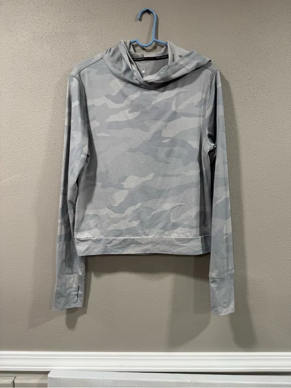 Spyder Active Women’s Gray Camouflage Hoodie - Image 2