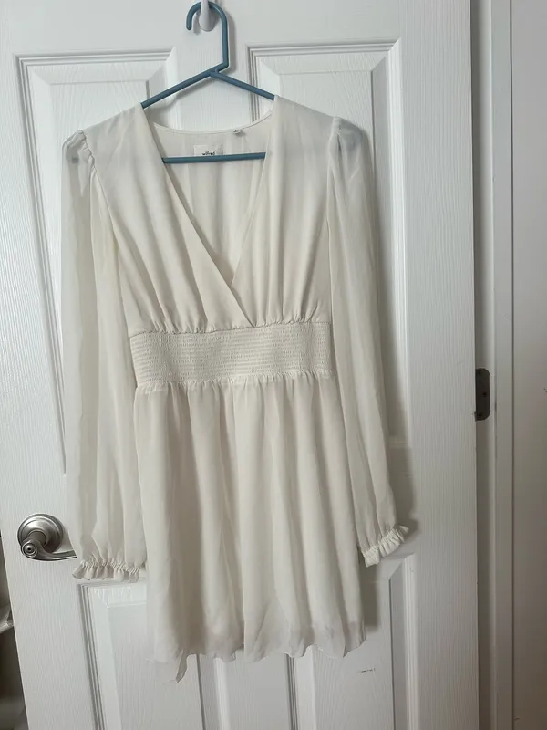 Aritzia Wistful White Dress - Image 6