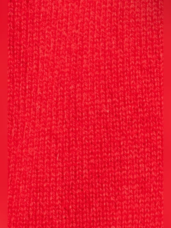 Farm Rio Wool & Cashmere Blend Red Heartful Knit Cardigan - Image 5