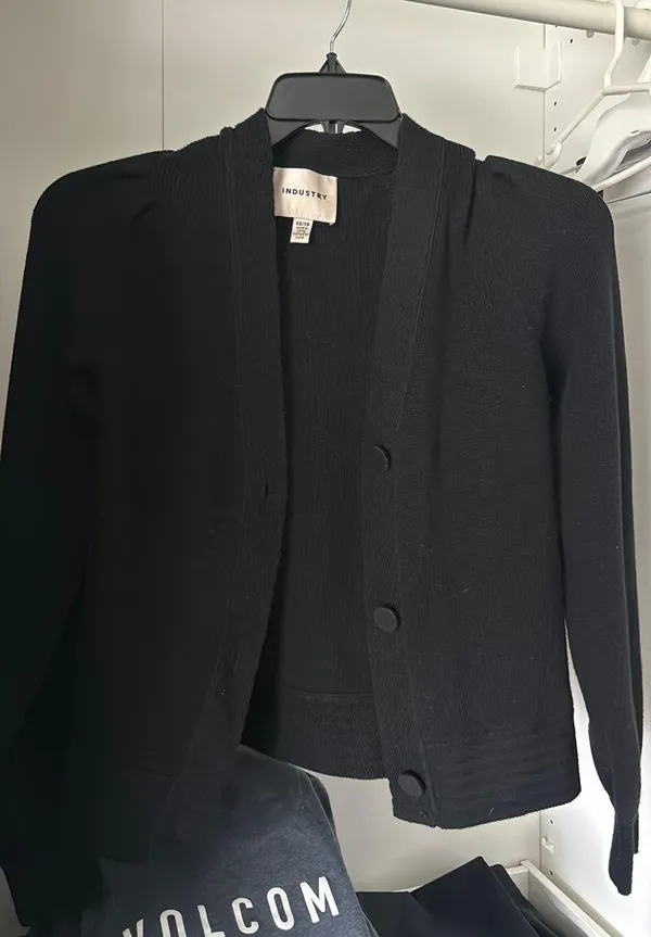 Industry Black Cardigan - Image 2