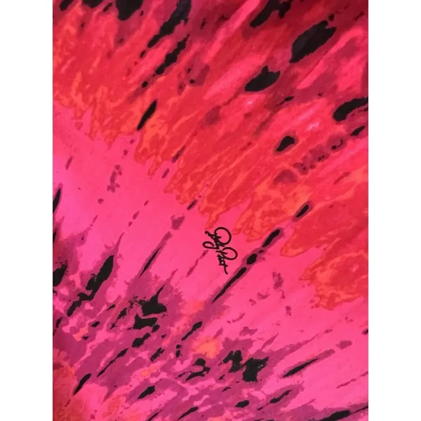 Baby Phat Womens Pink Black tie dye Sexy Flowy Maxi Halter Stretch 2X Dress #196 - Image 9