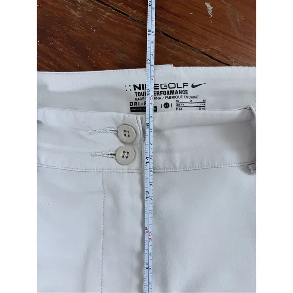 Nike Golf Skort‎ Tour Performance Size 10 Cream White Golf Short Skirt Skort - Image 4