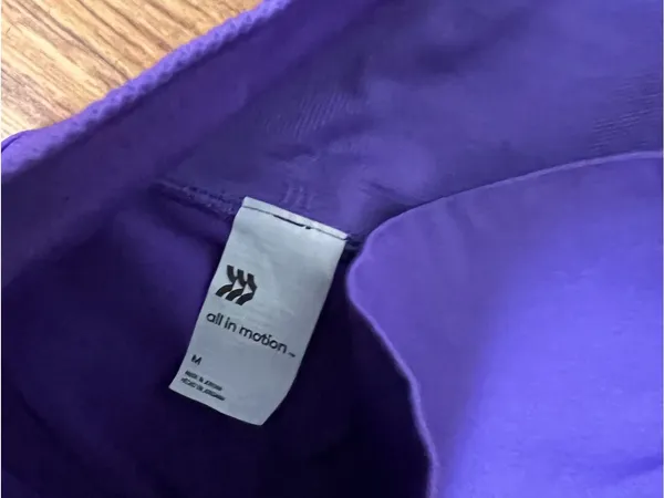 All In Motion Purple High-Waist Bike Shorts NWT - Image 4