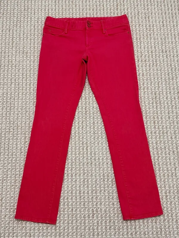 Lilly Pulitzer Worth Pink Straight Jeans size 12 - Image 14