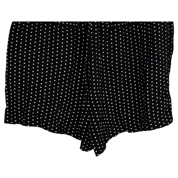 NWT Free People Magdalene High Waist Polka Dot Rayon Shorts Pocket 2 Black White - Image 8