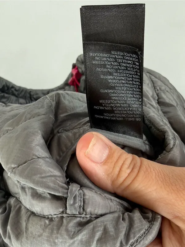 The North Face‎ silver nano puffer jacket size large - Image 5